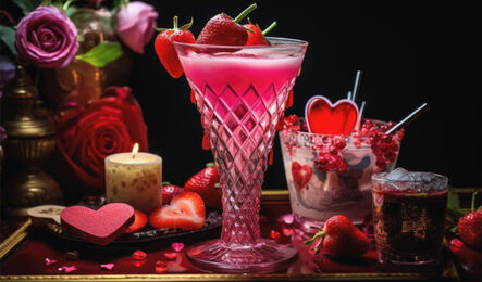 Valentýnské koktejly nejsou o růžové barvě 