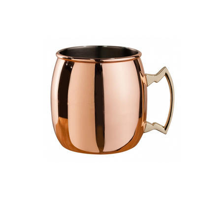MEZCLAR Curved Moscow Mule Mug Copper 500 ml - 1